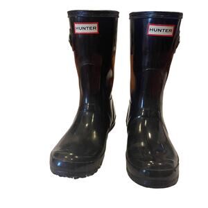 Hunter Short Gloss Rain Boots Size 6